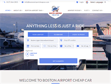 Tablet Screenshot of bostonairportcheapcar.com